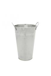 KDMD Galvanised Vase 25cm 2 Pack Silver - thumbnail 1