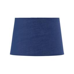 First Choice Lighting Set of 2 Bobbin - Ivory Lamps with Navy Blue Cotton Shades in White - thumbnail 4