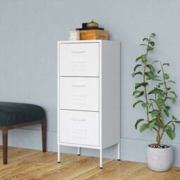 Berkfield Home Storage Cabinet White 42.5x35x101.5 cm Steel