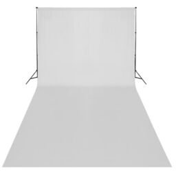 Berkfield Home Backdrop Cotton without Stand White 600x300 cm - thumbnail 2