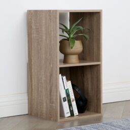 Home Garden Direct Jane - 2x1 Bookcase - Cube storage boxes (Oak) in Light Oak - Size: 1 Pack - thumbnail 2