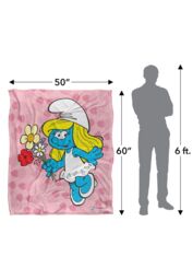 The Smurfs Smurfette Silky Touch Super Soft Throw Blanket 152 X 127 cm in White - thumbnail 5