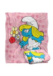 The Smurfs Smurfette Silky Touch Super Soft Throw Blanket 152 X 127 cm in White - thumbnail 2