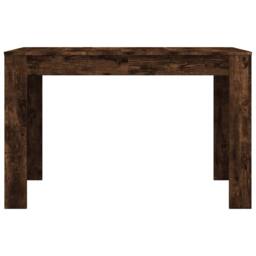 Berkfield Home Elegant Dining Table Smoked Oak 120x60x76 cm Engineered Wood in Brown - Size: 120 x 60 x 76 cm - thumbnail 4