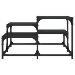 Berkfield Home Coffee Table Black 68x68x40 cm Engineered Wood - Size: 68 x 68 x 40 cm - thumbnail 4