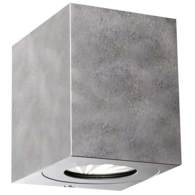 Nordlux Modern Outdoor Wall Light Silver Galvanized steel Intergrated LED Coastal/Marine Safe - Mains Powered, IP44 - image 1