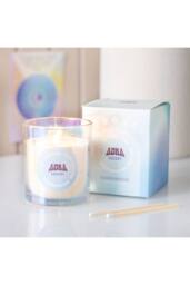 KDMD Aura Energy Ocean Breeze Iridescent Candle-35H Calm & Refreshing Light in Blue