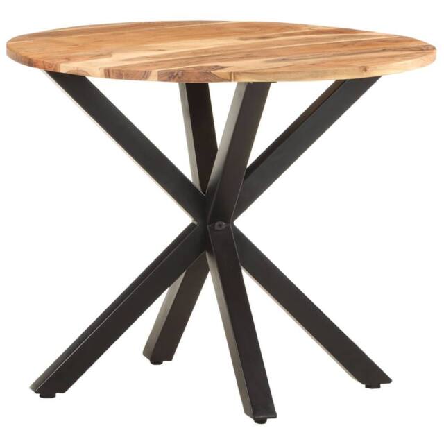 Berkfield Home Side Table 68x68x56 cm Solid Acacia Wood in Brown - Size: 68 x 68 x 56 cm - image 1
