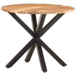 Berkfield Home Side Table 68x68x56 cm Solid Acacia Wood in Brown - Size: 68 x 68 x 56 cm - thumbnail 1
