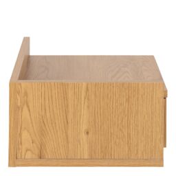 Furniture To Go Ashlan Square Bedside Table with 1 Drawers in Oak in Light Oak - thumbnail 4