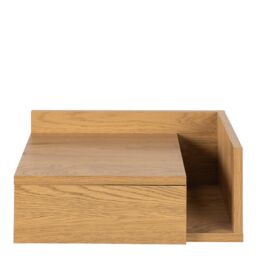 Furniture To Go Ashlan Square Bedside Table with 1 Drawers in Oak in Light Oak - thumbnail 6