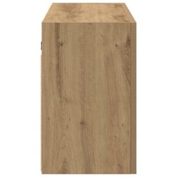 Berkfield Home Bathroom Wall Cabinet Artisan Oak 100x25x40 cm Engineered Wood in Brown - Size: 100 x 25 x 40 cm - thumbnail 6