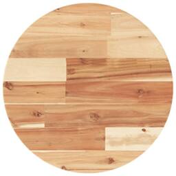 Berkfield Home Table Top Round √ò40x2 cm Solid Wood Acacia in Brown - Size: 40x2 cm - thumbnail 3