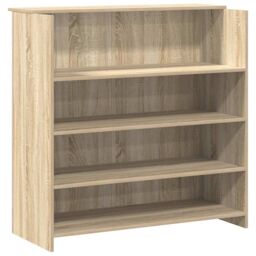 Berkfield Home Reception Desk Sonoma Oak 180x50x103.5 cm Engineered Wood in Brown - thumbnail 8