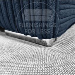 Furnishings For Less UK Delta Fabric Sofa Suite Padded Arms Jumbo Cord 3 & 2 Seater in Blue - thumbnail 6
