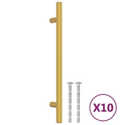 Berkfield Home Cabinet Handles 10 pcs Gold 160 mm Stainless Steel - thumbnail 2