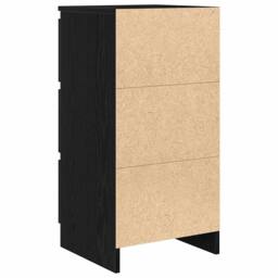 Berkfield Home Sideboard Black Oak 37.5x35x76 cm Engineered Wood - thumbnail 8