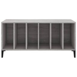 Berkfield Home Record Cabinet Grey Sonoma 100x38x48 cm Engineered Wood - Size: 100 x 38 x 48 cm - thumbnail 5
