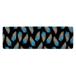 Benjamin Tate Design Imprints Boho Feathers Runner Rug in Natural - Size: 67 cm x 230 cm - thumbnail 1