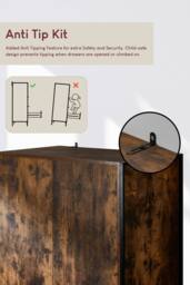 HD Designs Brooklyn 2 Door Wardrobe Storage Bedroom Furniture 1800 x 830 x 520 mm in Dark Brown - thumbnail 5