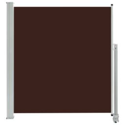 Berkfield Home Patio Retractable Side Awning 140 x 300 cm Brown - thumbnail 2
