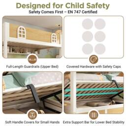BTM Kids Bunk Bed 90x190cm with Stairs & Storage - Size: Single - thumbnail 5