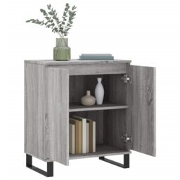 Berkfield Home Sideboard Grey Sonoma 60x35x70 cm Engineered Wood - Size: 60 x 35 x 70 cm - thumbnail 4