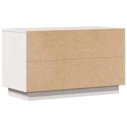 Berkfield Home TV Cabinet White 74x35x44 cm Solid Wood Pine - Size: 74 x 35 x 44 cm - thumbnail 7