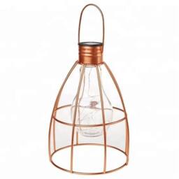 VOGREX Firefly Solar Powered Lantern Garden Light Table Top in Bronze