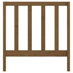 Berkfield Home Beautiful Bed Headboard Honey Brown 96x4x100 cm Solid Wood Pine - Size: 96 x 4 x 100 cm - thumbnail 4