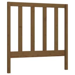 Berkfield Home Beautiful Bed Headboard Honey Brown 96x4x100 cm Solid Wood Pine - Size: 96 x 4 x 100 cm - thumbnail 3