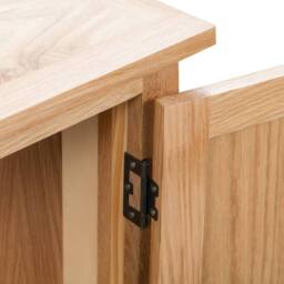 Berkfield Home Corner Cabinet 80x33.5x78 cm Solid Oak Wood in Brown - thumbnail 6