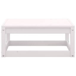 Berkfield Home Sturdy 8 Piece Garden Lounge Set White Solid Wood Pine - thumbnail 9