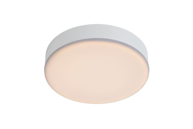 Lucide 'CERES' Dimmable Stylish Mountable Bathroom LED Flush Ceiling Light in White - image 1