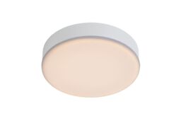 Lucide 'CERES' Dimmable Stylish Mountable Bathroom LED Flush Ceiling Light in White - thumbnail 1