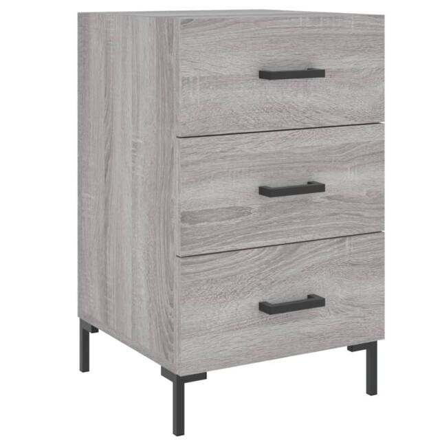 Berkfield Home Bedside Cabinet Grey Sonoma 40x40x66 cm Engineered Wood - Size: 40 x 40 x 66 cm - image 1