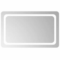 Berkfield Home LED Bathroom Mirror 80x50 cm in Clear - thumbnail 3