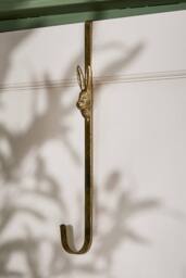 Dibor Traditional Luxury Hare Door Wreath Hanger in Gold - thumbnail 3