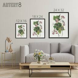 "Artery8 Black & Yellow Warblers Audubon Nature Black Framed Canvas Wall Art in White - Size: W12"" x H16""" - thumbnail 4