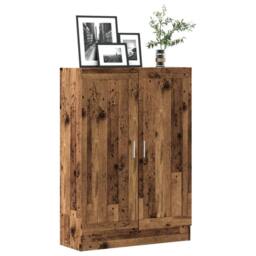 Berkfield Home Classic Book Cabinet Old Wood 82.5x30.5x115 cm Engineered Wood in Brown - thumbnail 2
