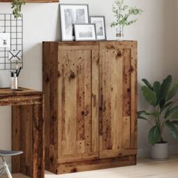 Berkfield Home Classic Book Cabinet Old Wood 82.5x30.5x115 cm Engineered Wood in Brown - thumbnail 1