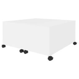 Berkfield Home Coffee Table White 75x75x38 cm Engineered Wood - Size: 75 x 75 x 38 cm - thumbnail 4