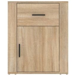 Berkfield Home Bedside Cabinet Sonoma Oak 50x36x60 cm Engineered Wood in Brown - Size: 50 x 36 x 60 cm - thumbnail 6