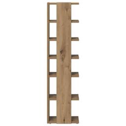 Berkfield Home Shoe Cabinets 2 pcs Artisan Oak 28x27x102 cm Engineered Wood in Brown - Size: 28 x 27 x 102 cm - thumbnail 5