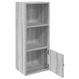 Berkfield Home Bookcase Grey Sonoma 31x24x77 cm Engineered Wood - Size: 31 x 24 x 77 cm - thumbnail 4