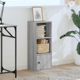 Berkfield Home Bookcase Grey Sonoma 31x24x77 cm Engineered Wood - Size: 31 x 24 x 77 cm - thumbnail 3
