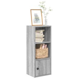 Berkfield Home Bookcase Grey Sonoma 31x24x77 cm Engineered Wood - Size: 31 x 24 x 77 cm - thumbnail 1