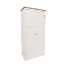 Cabinet Bits Cosenza 2 Door Wardrobe Brass Knob in Off-White - thumbnail 2