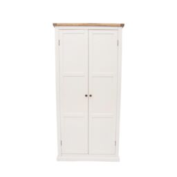 Cabinet Bits Cosenza 2 Door Wardrobe Brass Knob in Off-White - thumbnail 1