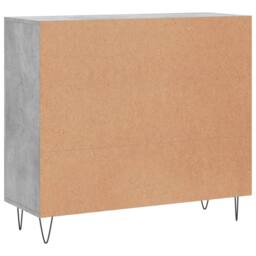 Berkfield Home Sideboard Concrete Grey 90x34x80 cm Engineered Wood - Size: 90 x 34 x 80 cm - thumbnail 8